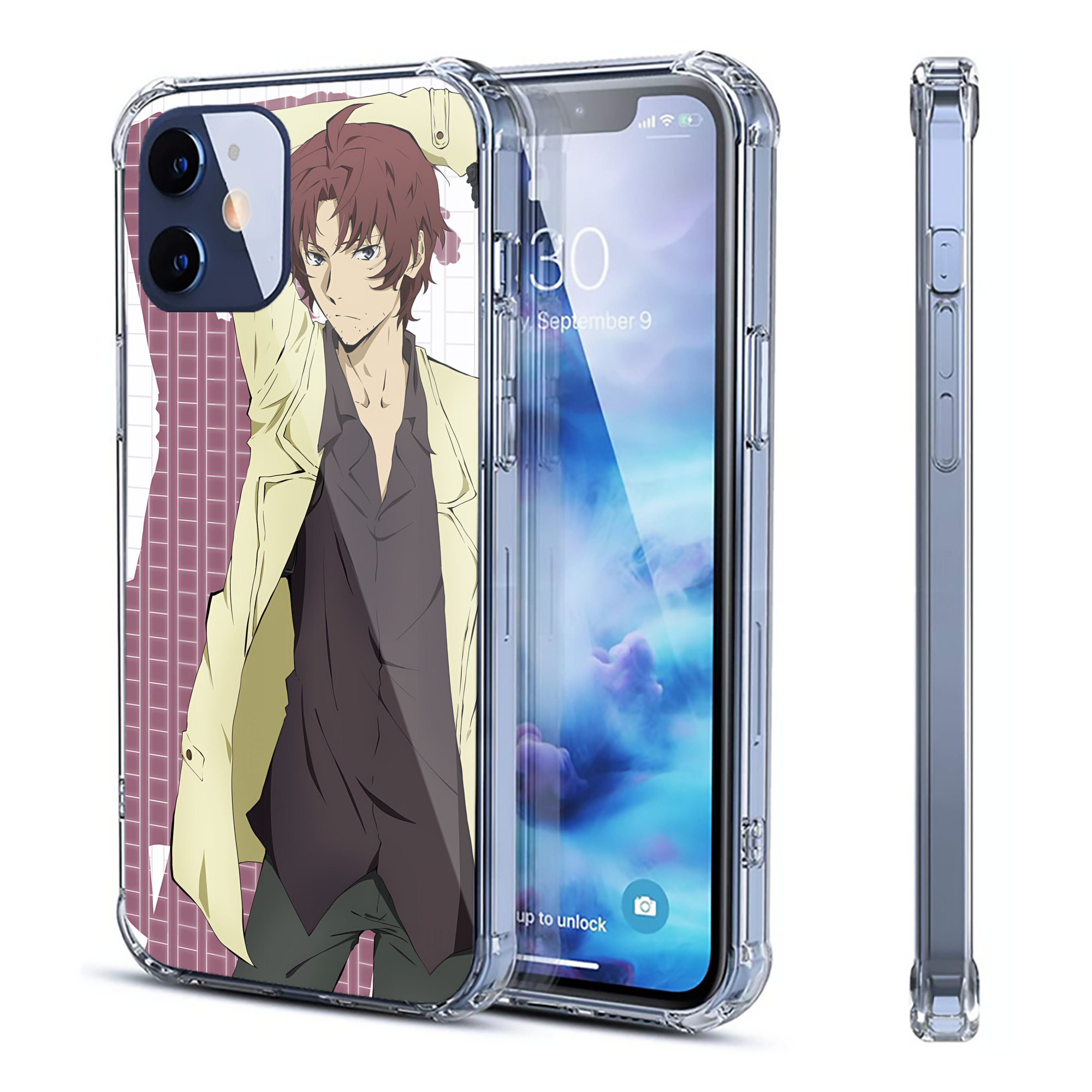 （画像用） 文豪ストレイドッグス Bungo Stray Dogs 【iPhone 12シリーズ対応】透明スマホケース（クリアソフトケース）